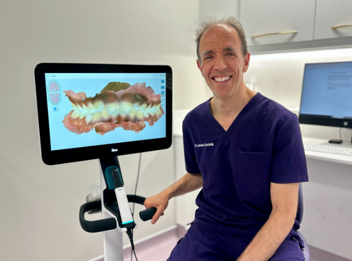 james goolnik with the itero lumina scanner
