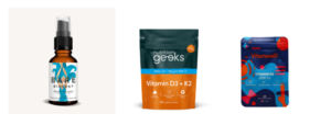 an image of our favourite vitamin D supplements including nutrition geeks and bare biology
