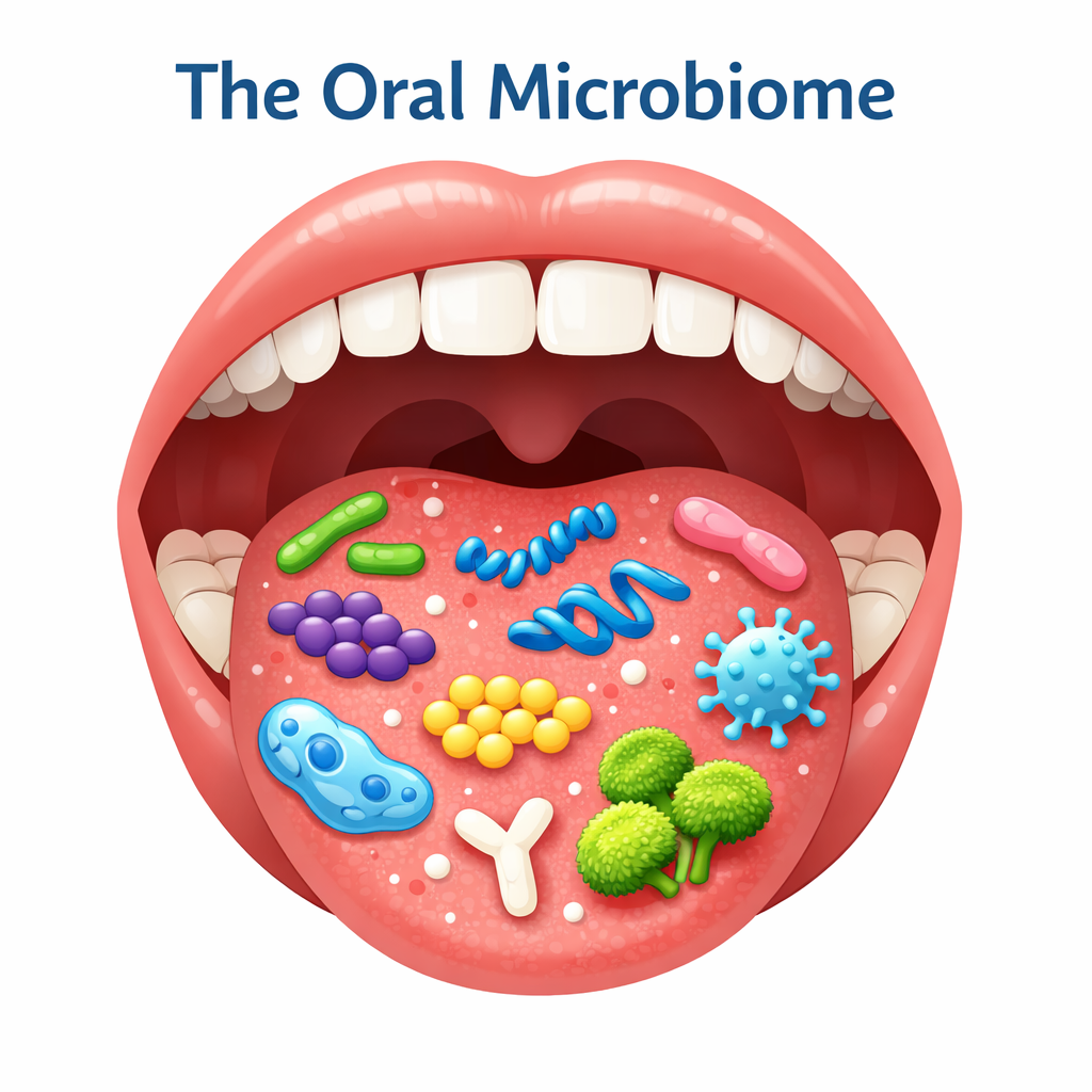 a diagram of the oral microbiome